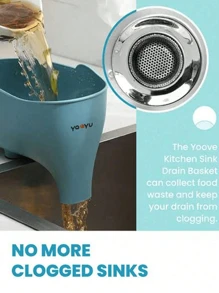 1pc Creative Fruit And Vegetable Drain Basket Washing Basin And Tray, Multi-functional Cartoon Tray For Living Room, Kitchen, And Dining Table - Blue - View 6