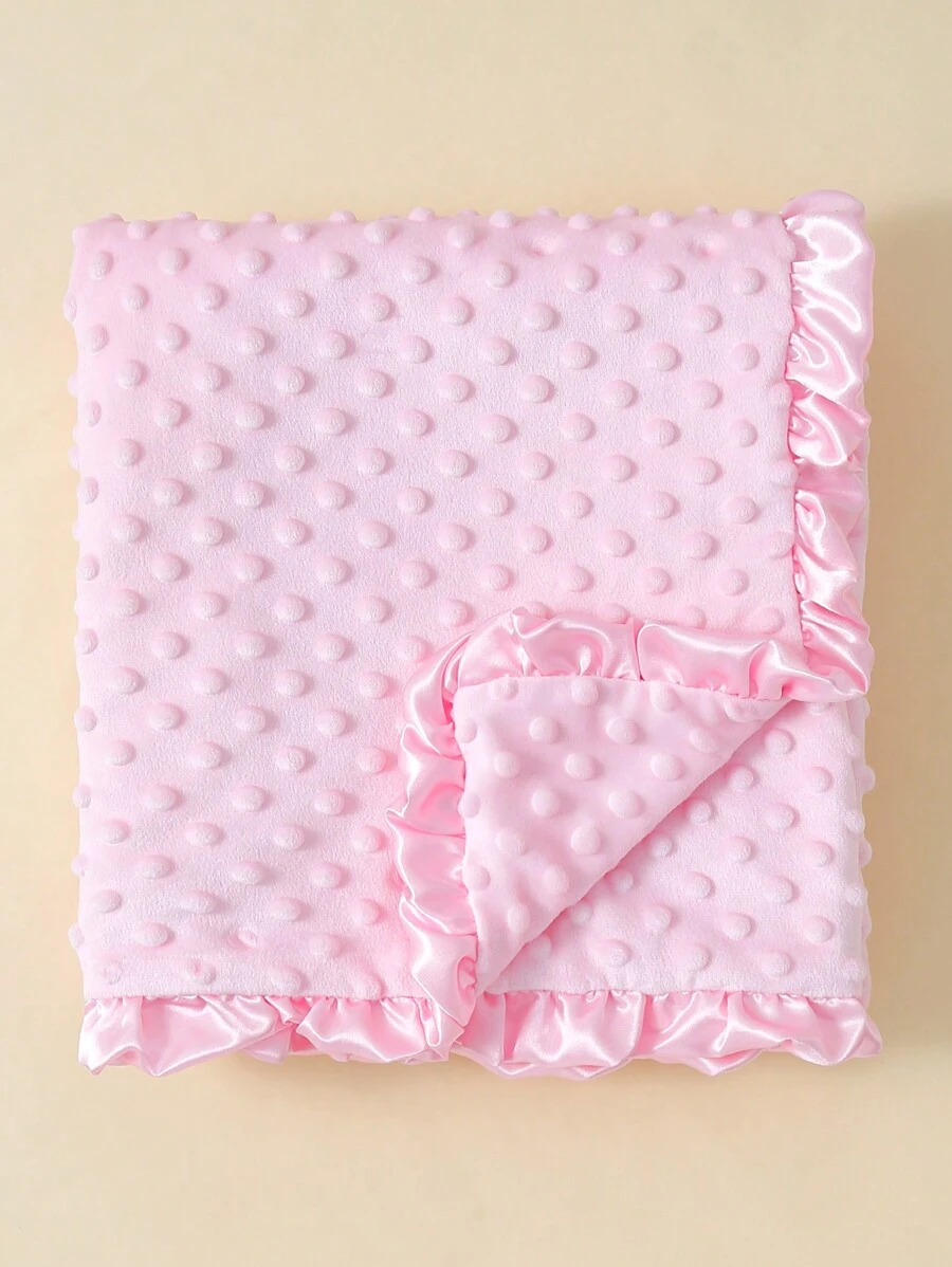 momscare 1pc Soft Fleece Baby Swaddle Blanket Love Valentine - Pink - View 1