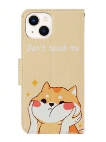 Cute Leather Wallet Phone Case With Card Slots Compatible With Samsung, Iphone, Redmi, Xiaomi, Oppo, Realme, Vivo, Pixel Phones Featuring Tpu Shockproof Protection
