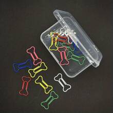 50pcs Dog Bone-Shaped Paper Clips - A Perfect Gift for Dog Lovers! - Apricot - View 7