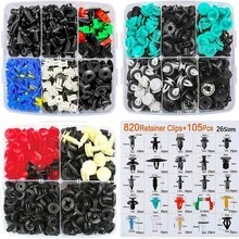 Automotive Staples 925 Pcs 26 Models With Staple Remover, Car Bumper Retainer Clips, Plastic Rivets, Tailgate Handle Fasteners, Push Pin Rivet Set, Panel Fender Clips - Black - View 4