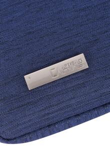 canvas artisan Bolsa de ordenador portátil impermeable de estilo artesanal de lona de poliéster, funda para portátil compatible con MagicBook para hombres - Azul - Ver 4