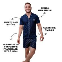 Men Loungewear Onepieces - Màu xanh lam - Xem 2