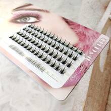 Pestañas Postizas En Forma De Torre Para Mujeres, Naturales Y Realistas, Densas, Adecuadas Para Extensión De Pestañas. 5 Filas/pack Con Pestañas Inferiores, 85 Piezas En Total, Longitudes Mezcladas Con 75 Piezas En 5 Filas Sin Pestañas Inferiores. - Negro - Ver 7