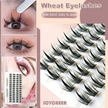 Pestañas Postizas En Forma De Torre Para Mujeres, Naturales Y Realistas, Densas, Adecuadas Para Extensión De Pestañas. 5 Filas/pack Con Pestañas Inferiores, 85 Piezas En Total, Longitudes Mezcladas Con 75 Piezas En 5 Filas Sin Pestañas Inferiores. - Negro - Ver 1