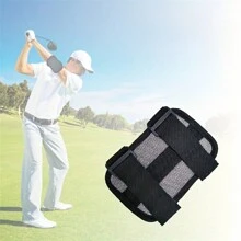 1pc Black Golf Swing Trainer - Elbow Support Alarm - Practice Aid To Improve Your Posture And Stroke - Black - View 4
