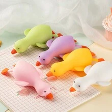 1pc Innovative Pink Duckling & Goose Handheld Stress Reliever Toy For Teenagers - Pink - View 4