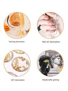 100入組銀箔紙,可用於diy藝術、工藝製作和派對裝飾 - 銀色 - 查看 5