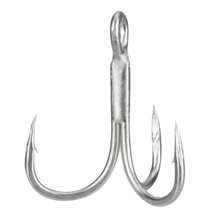 10Pcs High Carbon Steel Treble Hooks 2# 4# 6# 8# 10# Silver Fishing Tackle with Barbed Anchor Lure Fishing Accessories