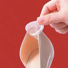 1 女用高跟鞋矽膠蝴蝶形腳跟墊防滑耐磨,適合高跟鞋、鞋子和靴子 - 無色 - 查看 4