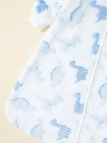 momscare 1入厚絨睡袋,帶拉鍊,男女寶寶通用,冬季保暖