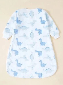 momscare 1入厚絨睡袋,帶拉鍊,男女寶寶通用,冬季保暖