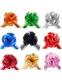 12 chiếc nơ kéo để gói quà, nơ kéo lớn 6 inch để trang trí giỏ quà chai rượu ruy băng satin và quả cầu hôn cho tiệc cưới trang trí sinh nhật - Bạc - Xem 7