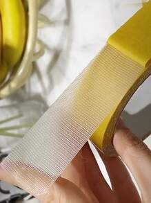 Strong Grid Double-sided Tape Sticky Fabric Based Double-sided Tape High-viscosity Traceless For Carpet And Easy To Tear - Yellow - View 6