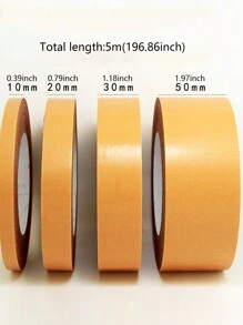 Strong Grid Double-sided Tape Sticky Fabric Based Double-sided Tape High-viscosity Traceless For Carpet And Easy To Tear - Yellow - View 2