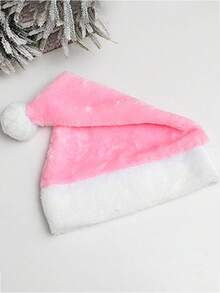 1 Gorro de Navidad Rosado Elegante y a la moda con lindo elegante. Regalo de año nuevo. Lindo gorro de Navidad con gorro de Navidad rosado. Regalo de navidad para amigos.