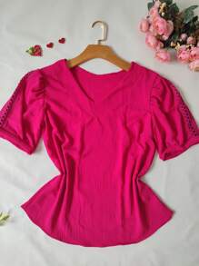 Women Tops - Màu Hồng Tươi - Xem 1