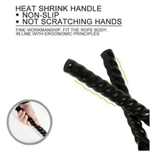 2磅20mm健身強度訓練承重跳繩,物理強度訓練mma格鬥繩,戰鬥繩,投擲大繩