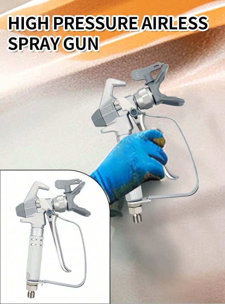 Jwg3 Airless Paint Spray Gun With 517 Nozzle, Compatible With All