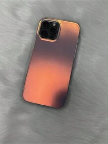 1pc INS Matte Radiant Gradient Soft Phone Case Compatible With IPhone 17 AIR 16 15 14 Pro Max 11 13 12 Plus Mini X XS XR7 8 Vibe Silicone Shockproof Cover - White - View 7