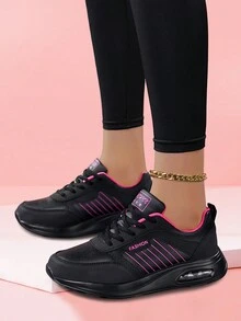 Mới Của phụ nữ Không thấm nước Da Bề mặt Thể thao & Giải trí Chống trượt Đế mềm Giày Chạy bộ , Tất cả các mùa Đen - màu đen - Xem 3