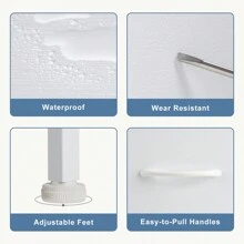 Sweetcrispy Drawers Dresser Chest Of 4 Drawers,Metal Frame And Wood Top