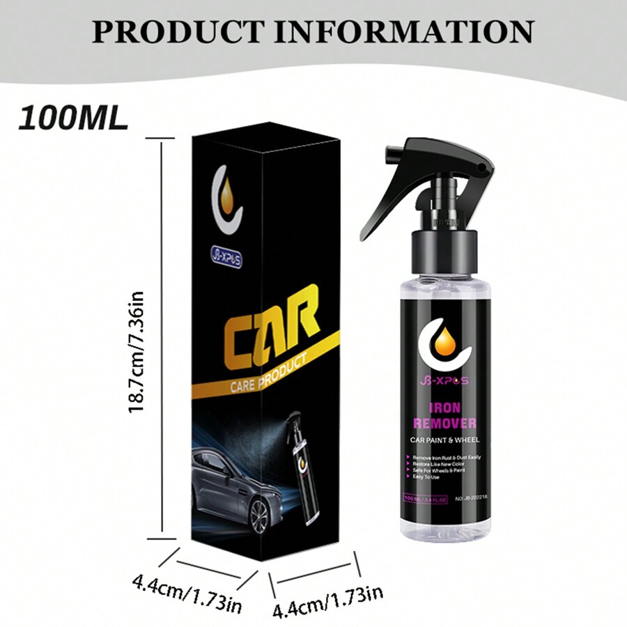 JBXPCS Car Paint & Wheel Iron Particles Powder Cleaning Super Rust