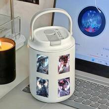 60 张/套卡通机械美女与古典女孩贴纸，极具吸引力的 Ins 风格 2d 角色材料，适用于玻璃、行李箱、笔记本、手机壳、冰箱、电脑、水瓶、计划器、桌面装饰、涂鸦、DIY 无需胶水自粘防水贴纸 - 彩色 - 查看 7