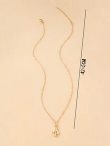 suteyi 1件聖誕節假日麋鹿權杖吊墜項鍊,兒童節慶裝飾配件