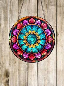 1 Miếng Hình Mandala Bùa đuổi bắt giấc mơ - Màu xanh lam - Xem 3