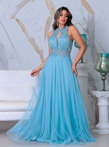 Grife Velasco Women Prom & Evening Dresses - Baby Blue - View 1