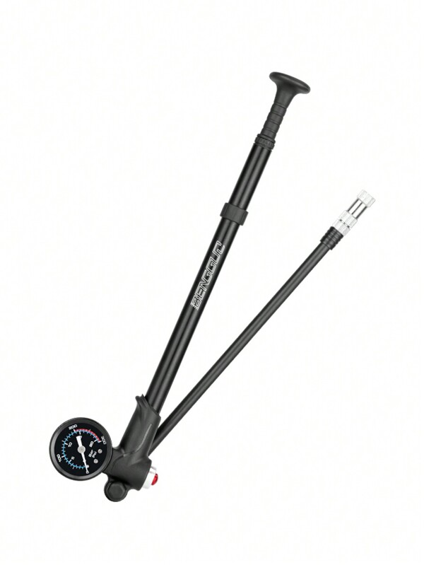 Universal Portable High Pressure Bicycle Pump With Gauge, Aluminum