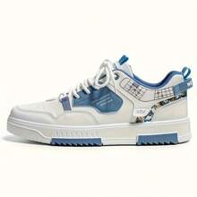 麥拉倫男士休閒鞋,白色運動鞋,透氣,多功能運動鞋,戶外學生運動滑板鞋 - 淺藍色 - 查看 2