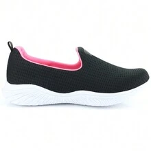 Women Wedge Sneakers - 黑色 - 查看 3