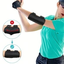 1pc Black Golf Swing Trainer - Elbow Support Alarm - Practice Aid To Improve Your Posture And Stroke - Black - View 1