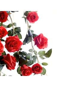 Artificial Flowers - 紅色 - 查看 3