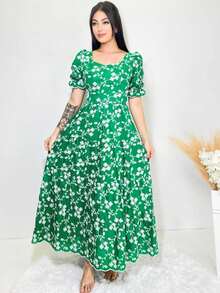 Women Dresses - 綠色 - 查看 3