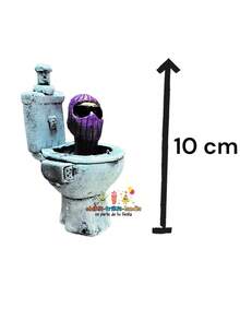 Skibidi Toilet Action Figure Set Animation, Comedy, Action, Adventure - Lime Green - View 4