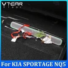 Vtear 2入組適用於kia Sportage Nq5 2022 2023 2024汽車座椅風口防堵罩不銹鋼黑色保護罩 - 黑色 - 查看 1