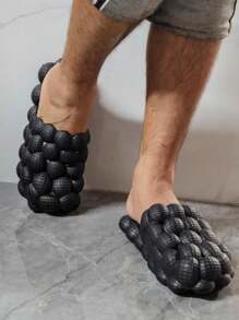 荔枝洞男鞋休閒拖鞋混搭顏色、鬆垮彈性圓頭女人EVA腳夫婦拖鞋，歐美風格