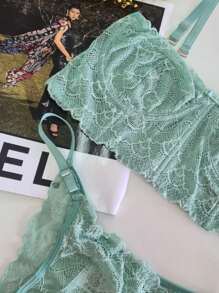 Women Bra & Panty Sets - Green - View 2