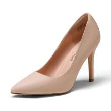 Women Stiletto High Heel Pumps Pointed Toe Elegant Wedding Court Pumps Shoes - 米色 - 查看 8