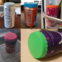 1 Pièce Couvercle De Bouteille De Soda Réutilisable En Silicone Avec Couvercle Anti-fuite Pour La Protection De La Boisson En Canette
