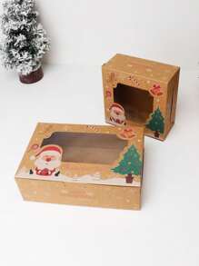 4pcs/Set Pastry Cake Afternoon Tea Packaging Box - Multicolor - View 4