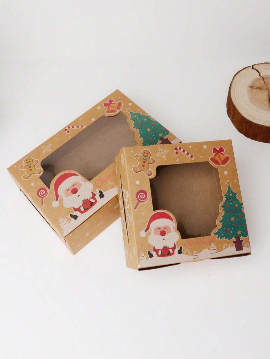 4pcs/Set Pastry Cake Afternoon Tea Packaging Box - Multicolor - View 1
