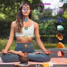 7pcs/Set Chakra Stones For Yoga Meditation, Handmade. A Delicate Gift! - 7pcs/set - View 5