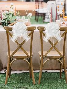 12 件拉花蝴蝶结丝带用于礼品包装，6 英寸大拉领带蝴蝶结用于礼品篮，酒瓶装饰缎带和绒球花用于婚礼派对生日装饰，圣诞节