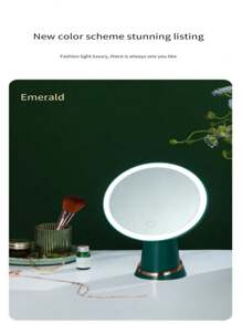 Espejo De Maquillaje Con Luz Led Inteligente Para Tocador, Dormitorio, Multi-funcional De Alta Calidad - Blanco - Ver 9