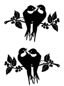 1pc-小鳥剪影藝術花園裝飾插件金屬工藝品庭院戶外花園農家草坪金屬插件