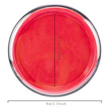 1pc Large Round Red Oil-Based Quick-Drying Stamp Pad For Office Use, School Supplies, Fingerprinting - Red - View 5